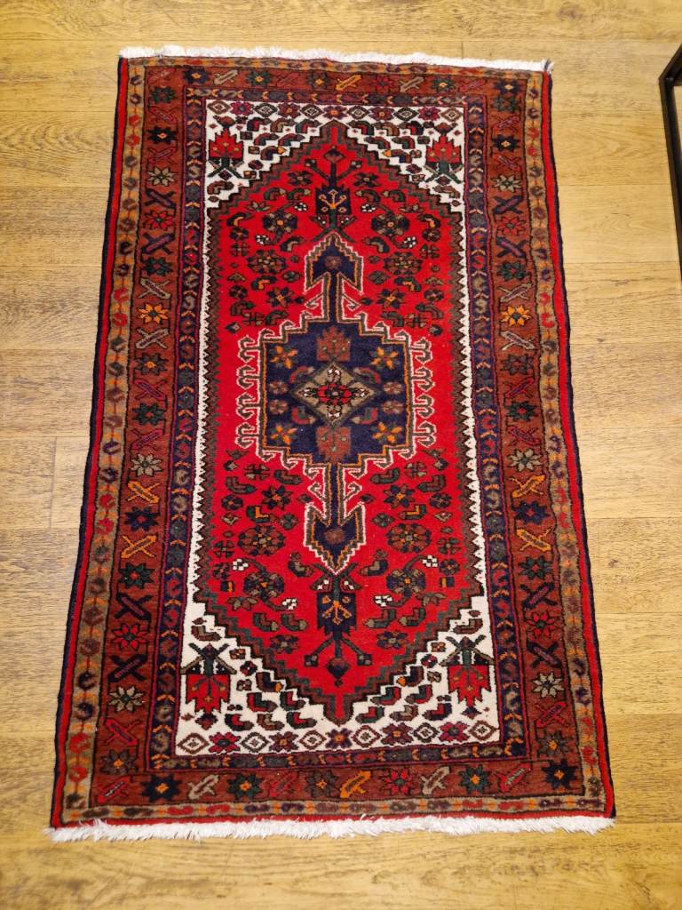 handmade wool persian hamedan rug 