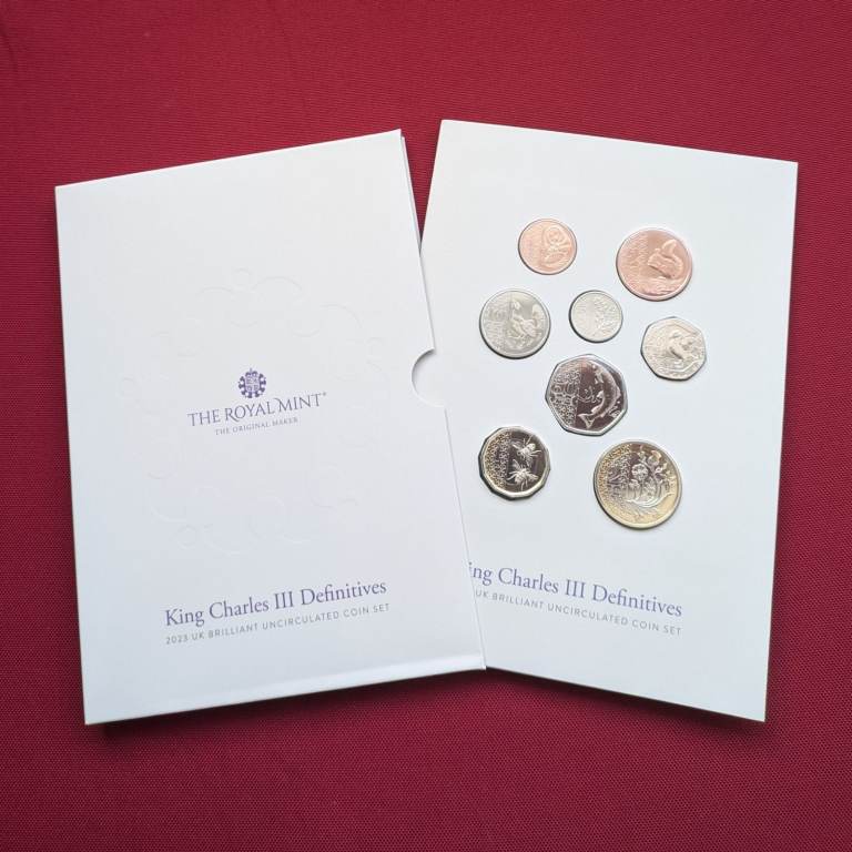 2023 Salmon 50p uncirculated in Royal Mint year set