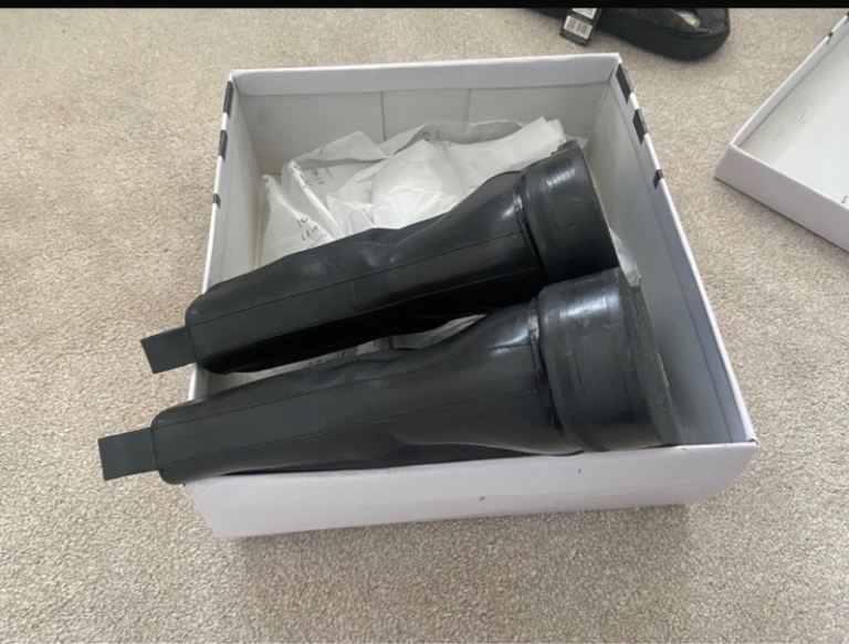 M&S Black Chelsea boots ( narrow calf)