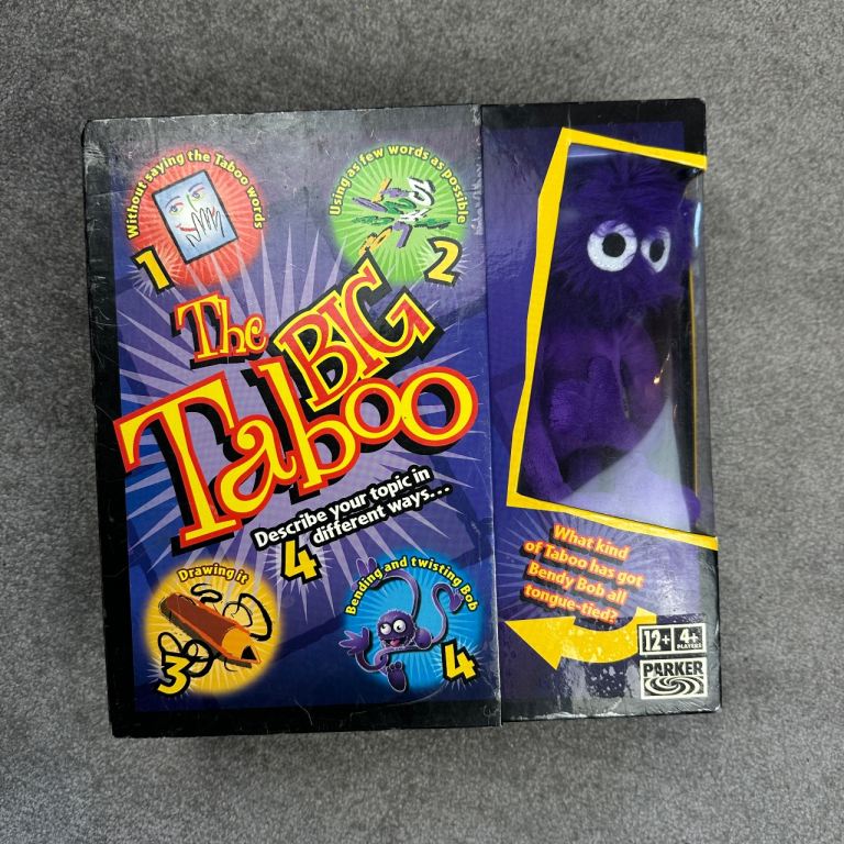 THE BIG TABOO Board Game 2006 Parker - With Rare Bendy Bob Figure BOXED