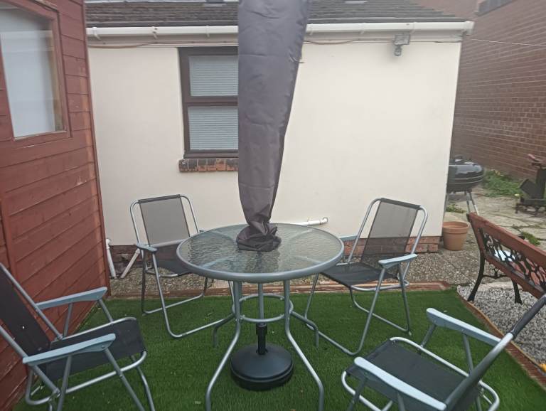 4 Seater Metal garden Patio Set