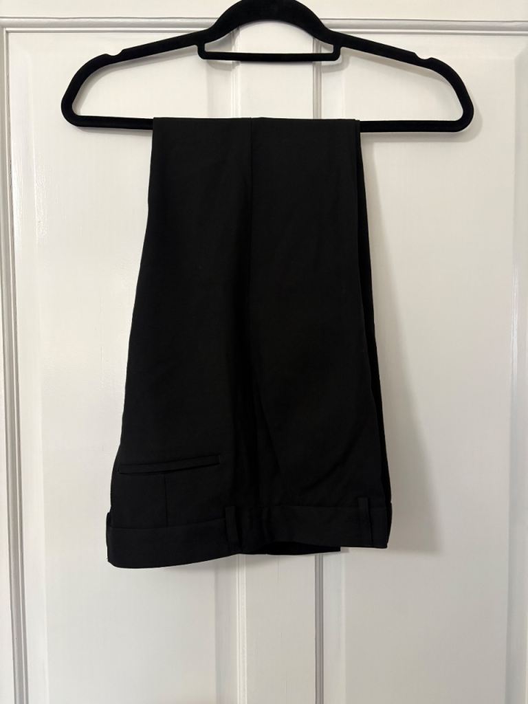 Two pairs of black school trousers size 13-14 (M&S)