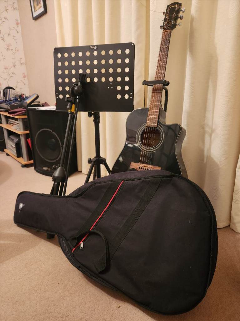 Fender Guitar, acoustic, electric 