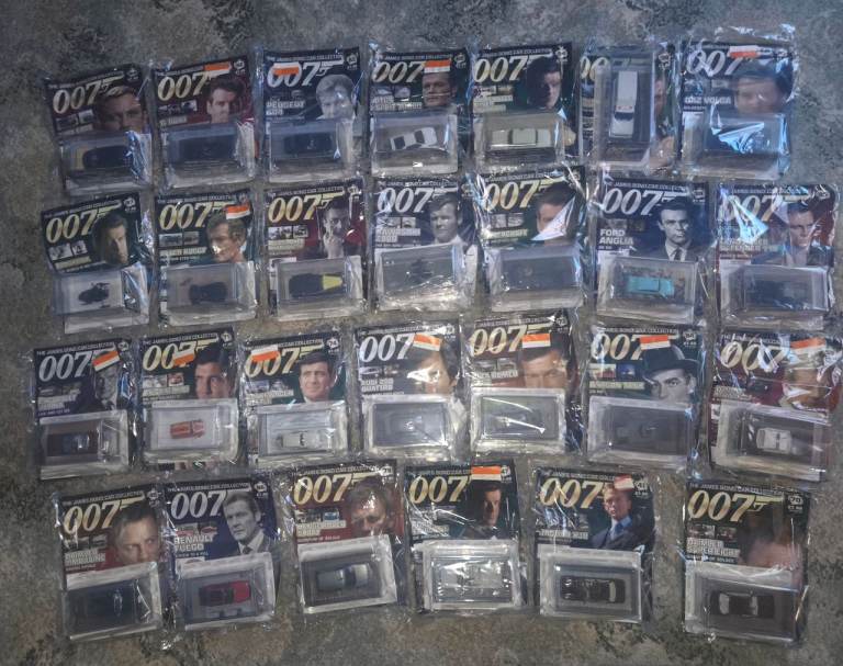 James Bond 007 Car Collection with Magazines - New, Sealed