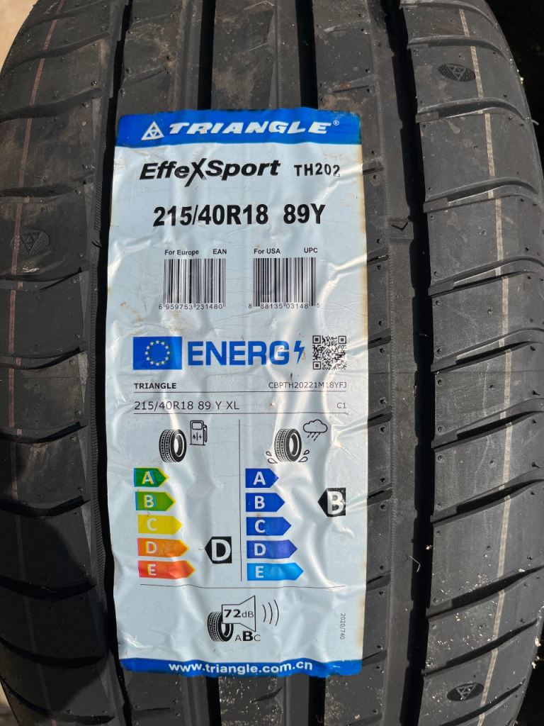 Brand new tyres