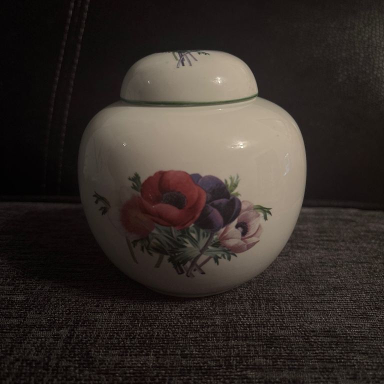 Kingston Fine Bone China Storage Container with Lid Floral Design