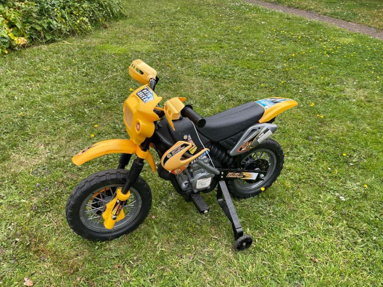 Kids Electric Ride-On Motorbike with Stabilisers