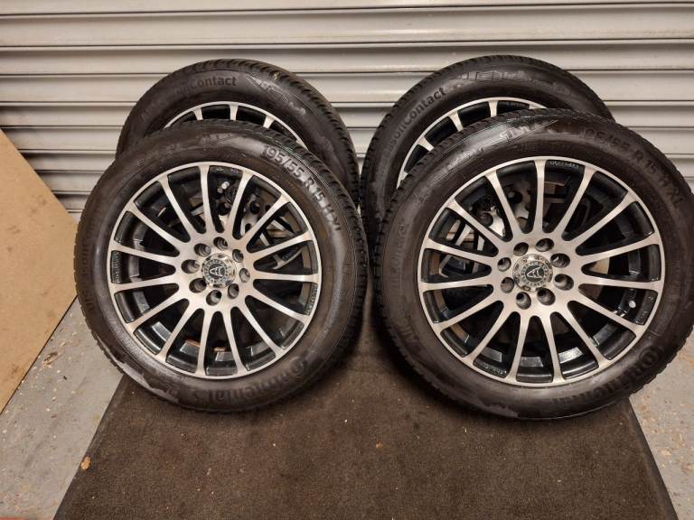 Wolfrace 15" alloy wheels. 4x100 4x108