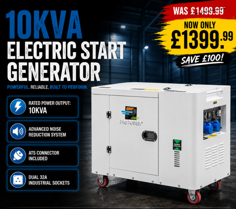 10KVA Semi-Enclosed Quiet Diesel Generator