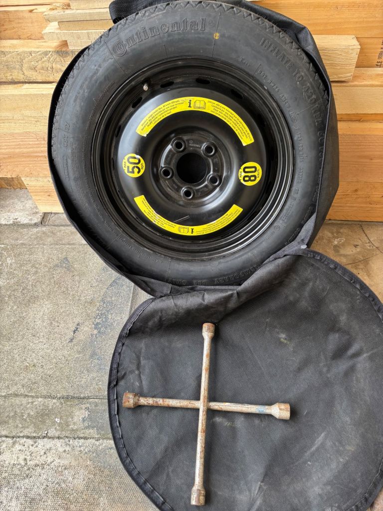 Space saver spare wheel, Mercedes A180 2014