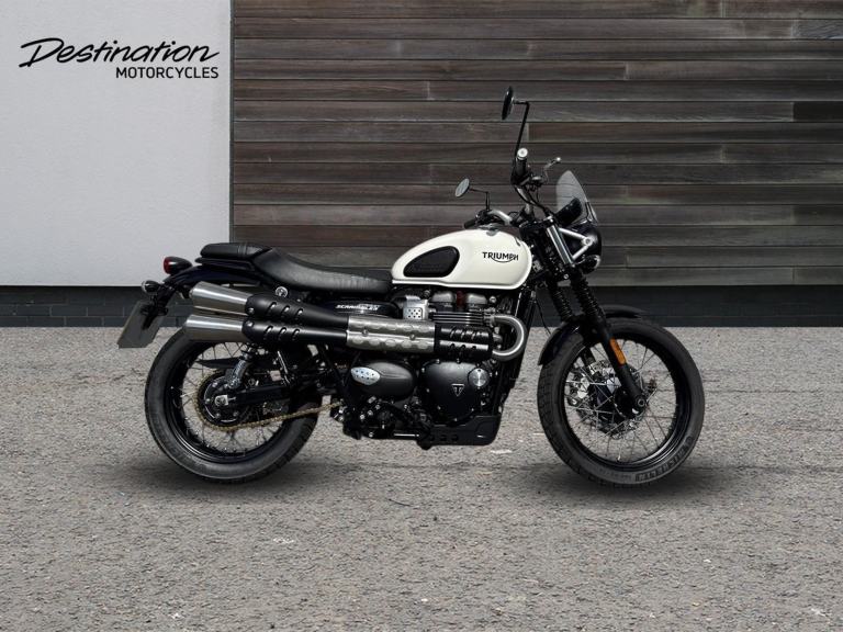 2018 Triumph STREET SCRAMBLER Petrol white Manual