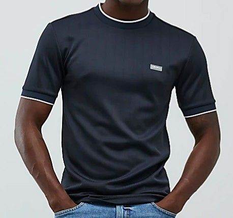 River Island Men's T-Shirt - Small - Navy - Brand New