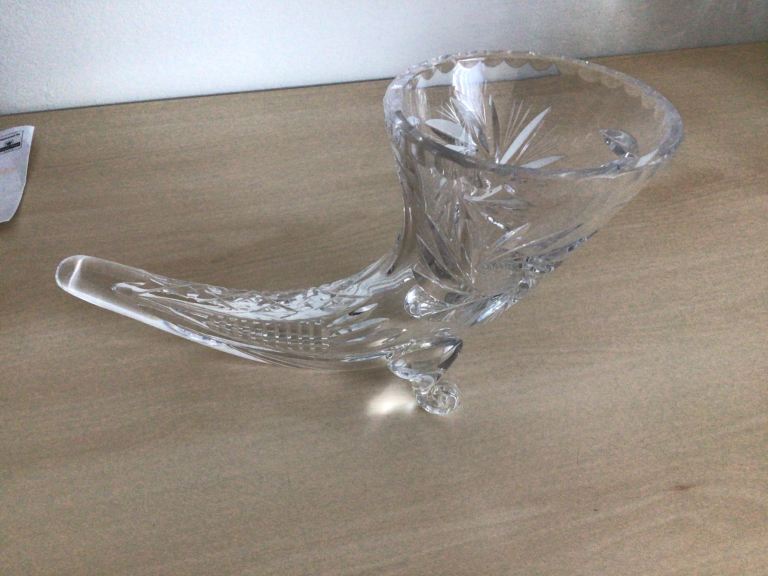 Crystal “Horn of Plenty” vase 