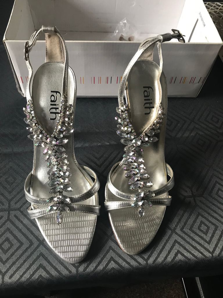 Faith silver sandals