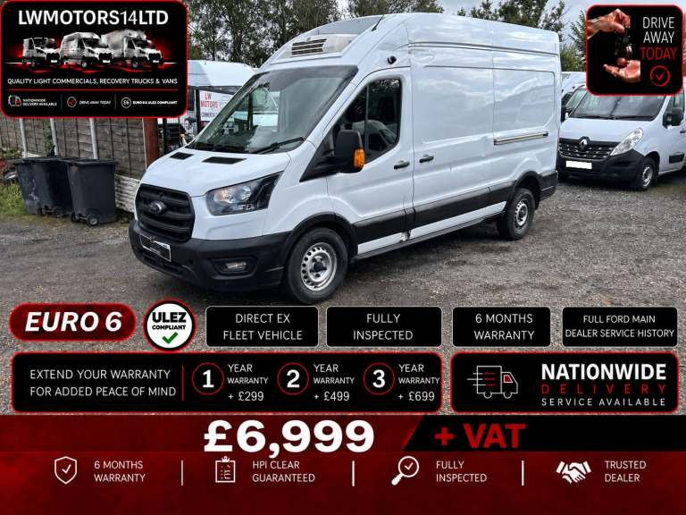 FORD TRANSIT 2.0 ECOBLUE LEADER L3H3 LWB THERMO KING FRIDGE FREEZER 2022 22 REG