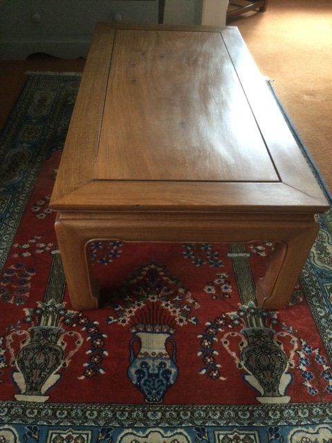 BEAUTIFUL VINTAGE SOLID WOOD CHINESE COFFEE TABLE - 215x61xH41 CM