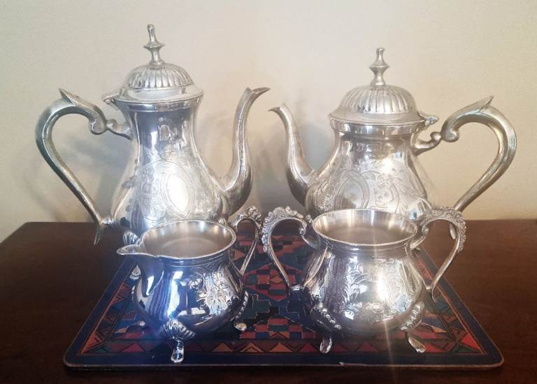 Vintage silver-Plate tea set in a good condition