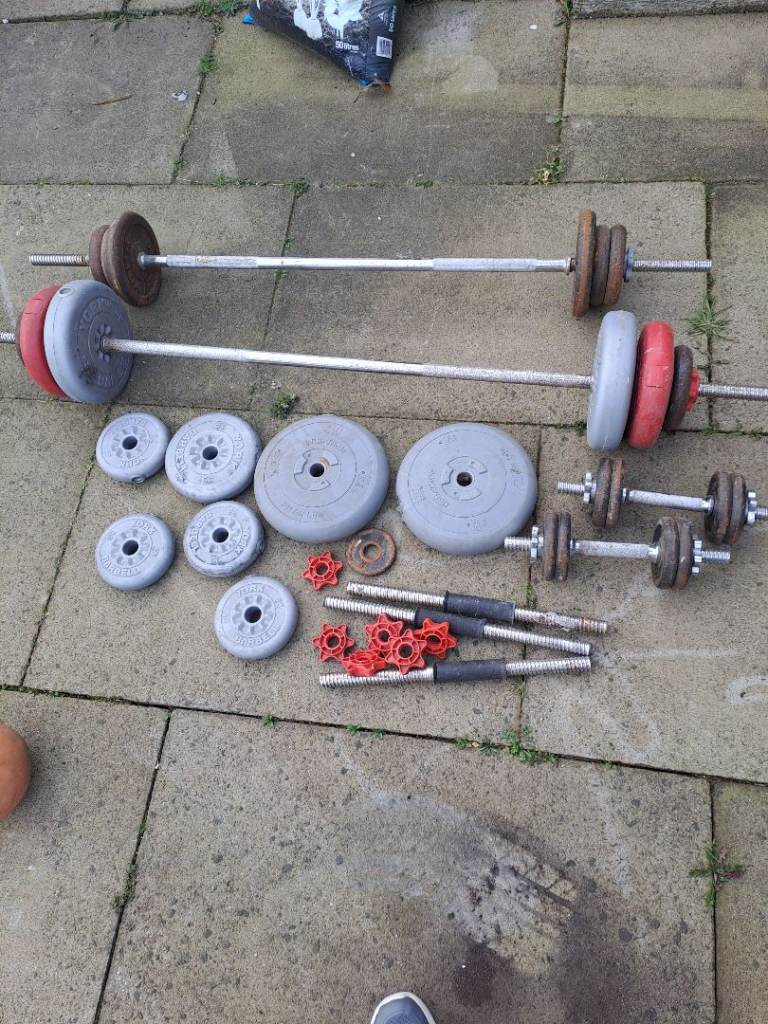 York Barbell and weights