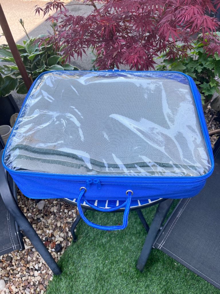 Large Grey tent carpet – With Blue Carry Bag