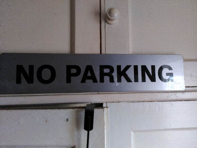 No parking sign 