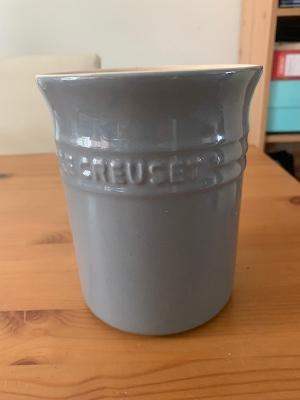 Le Creuset Utensil Pot – Grey, Good Condition