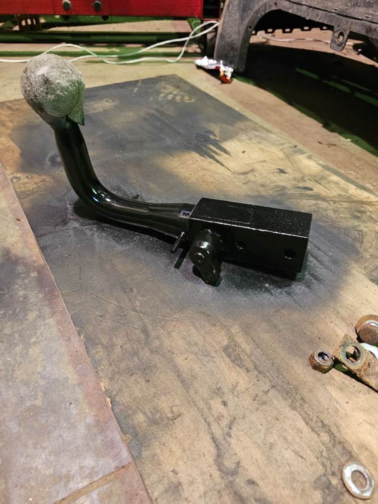 Tow bar came of a 62 plate insignia