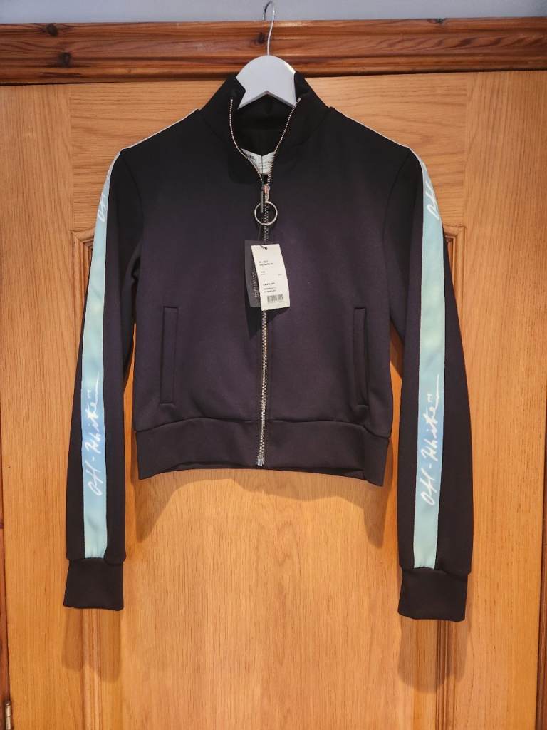 Off-white c/o Virgil Abloh Woman's Logo Tracksuit Designer Tracksuit Top. 