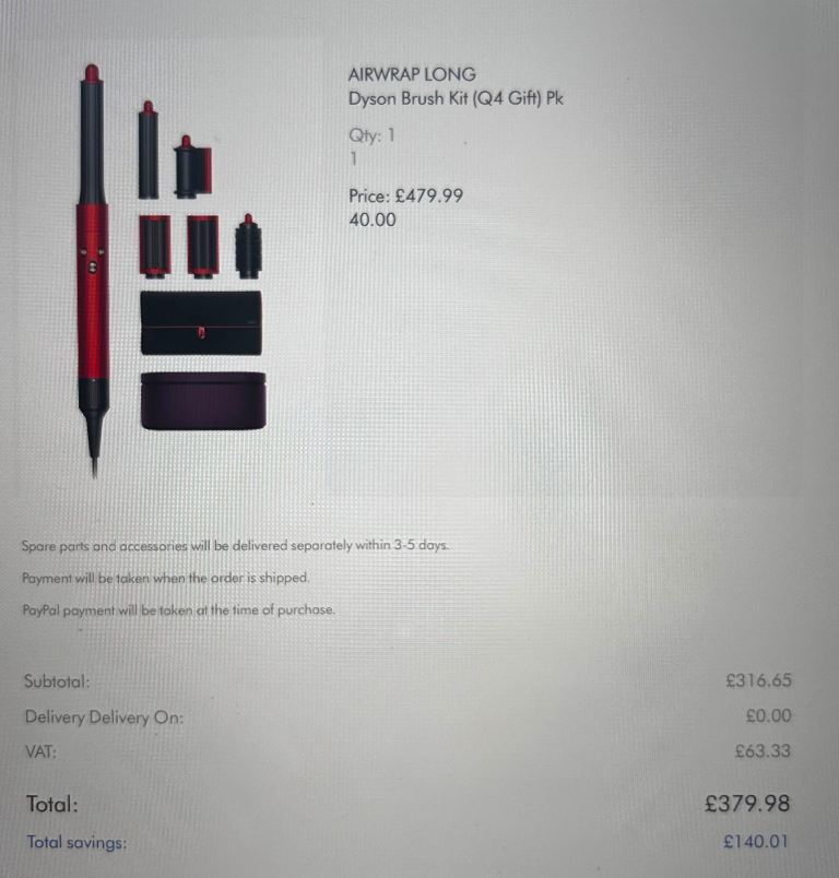 Airwrap Long Dyson Brush Kit