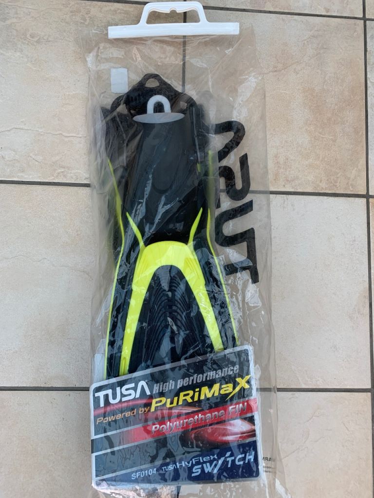 Diving/snorkelling Fins TUSA HYFLEX SWITCH SF0104 Size M (40-44) Yellow
