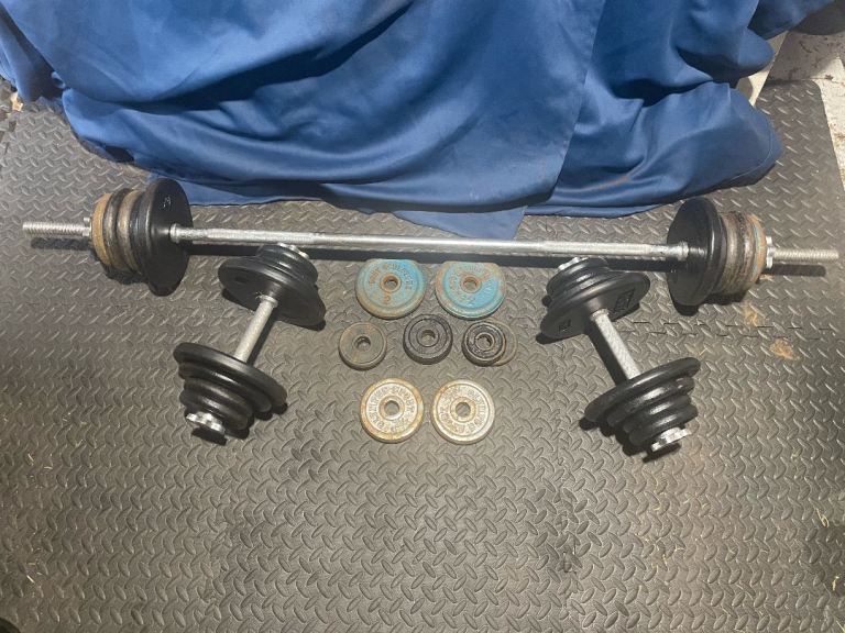Cast iron weights dumbbells 