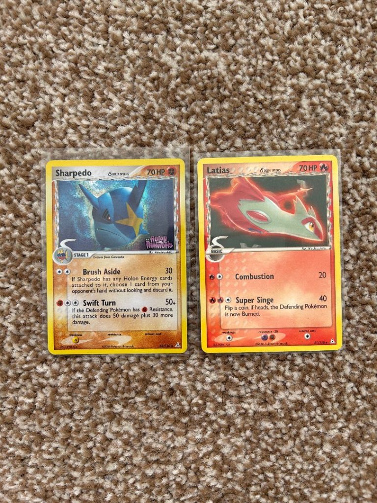 Latias & Sharpedo DELTA SPECIES | EX Holon Phantoms (2006) | Stamped Holo Rares