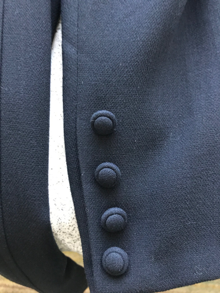 principles uk size 12 navy with buttons knees length 