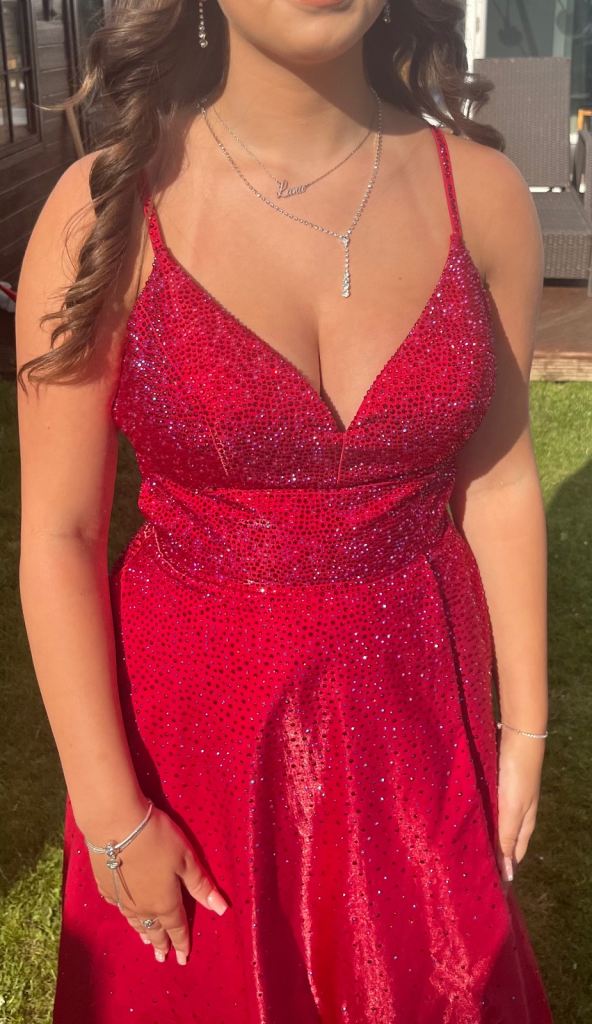 Prom dress red
