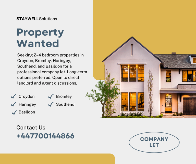 🏡 PROPERTY WANTED – 2 / 3 / 4 BEDROOM PROPERTIES