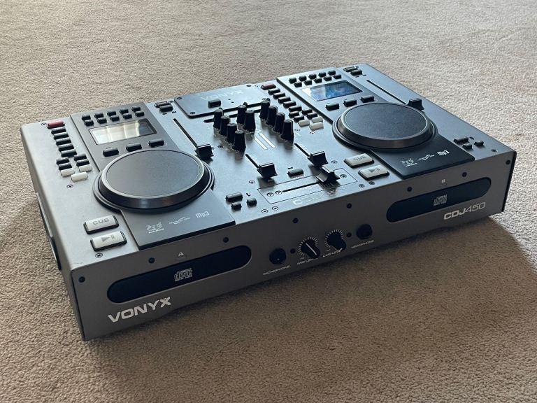 Vonyx CDJ450 Dual CD Player & Bluetooth Professional DJ Mixer