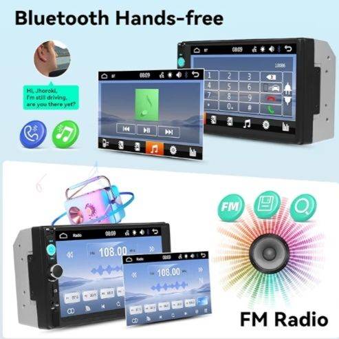 Car Stereo With mirror Link. Bluetooth. Reverse camera and more. New