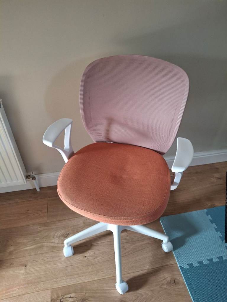 Habitat Back Mesh Office Chair - Pink & Orange