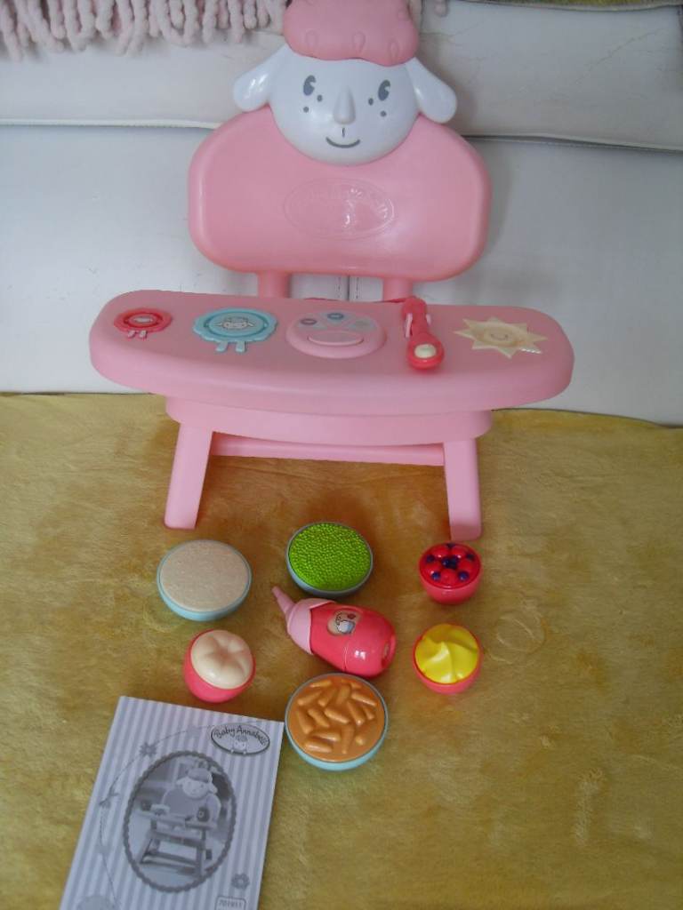 Baby Annabell Doll Lunchtime Feeding Tray/Seat    Like-New
