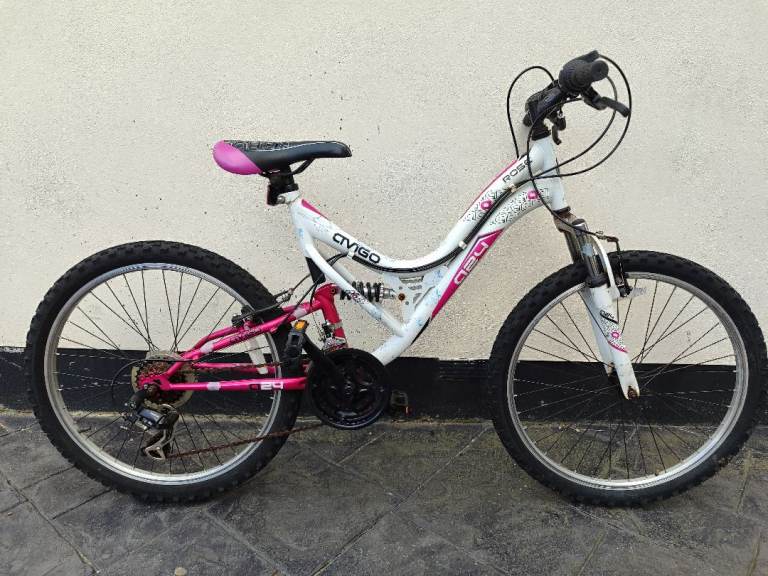 Avigo Rosa 24" Girls Dual Suspension Mountain Bike - Shimano Gears