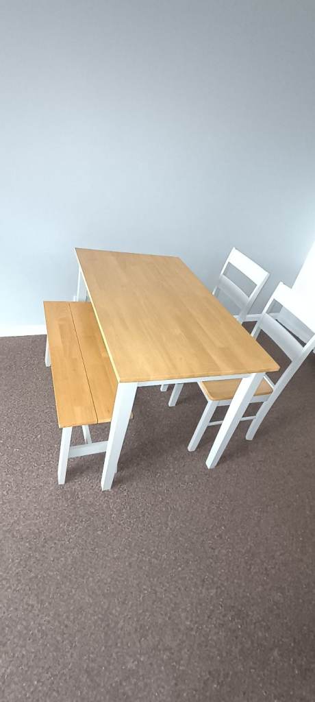 Table 2 chairs and bench