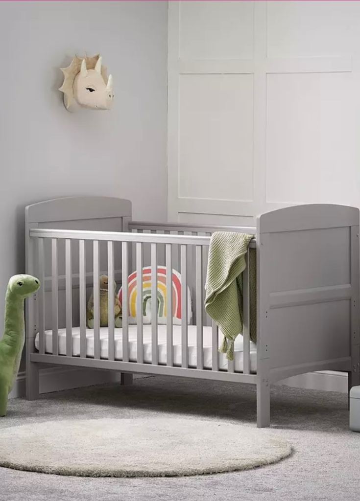 Unused cot bed and mattress 