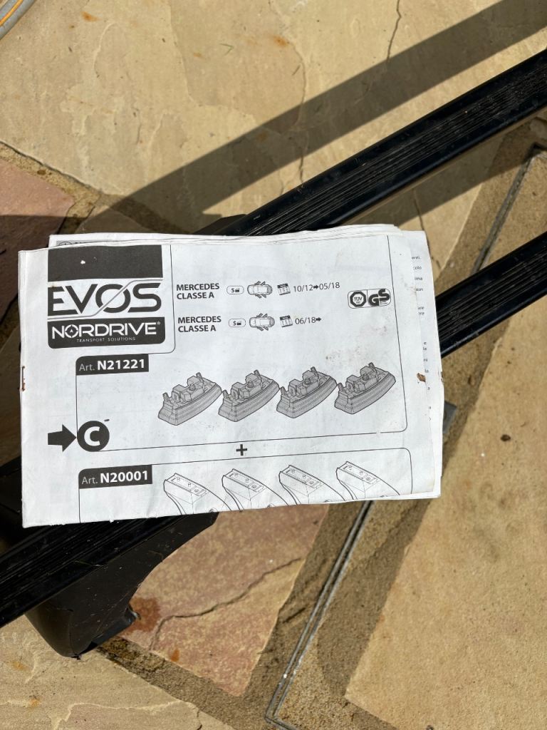 Nordrive roof bars for Mercedes A class