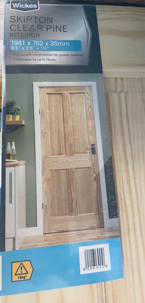 3 x new, wrapped internal door 1982x762x35