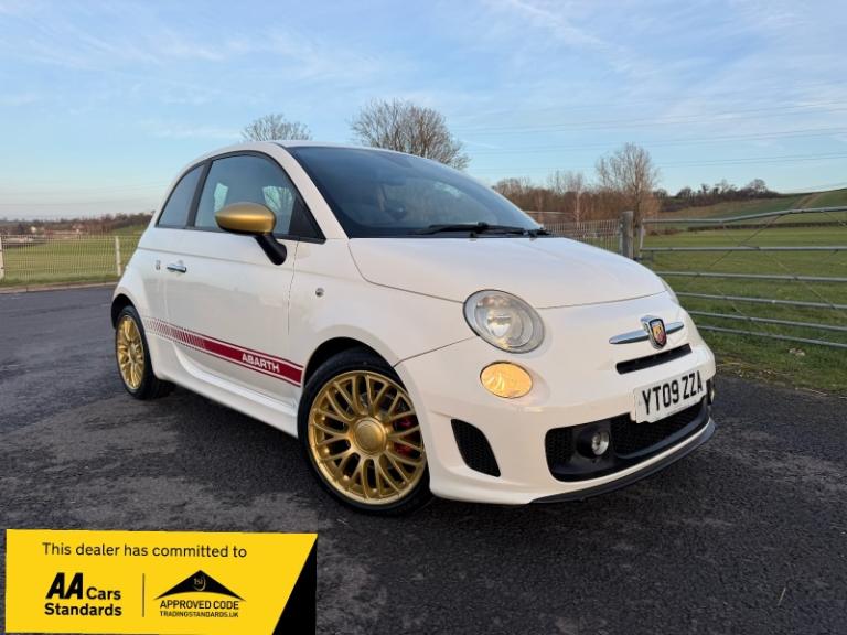 2009 Abarth 500 1.4 16V T-Jet 3dr JUST 66k 10 SERVICES RED LEATHER  HATCHBACK Petrol Manual