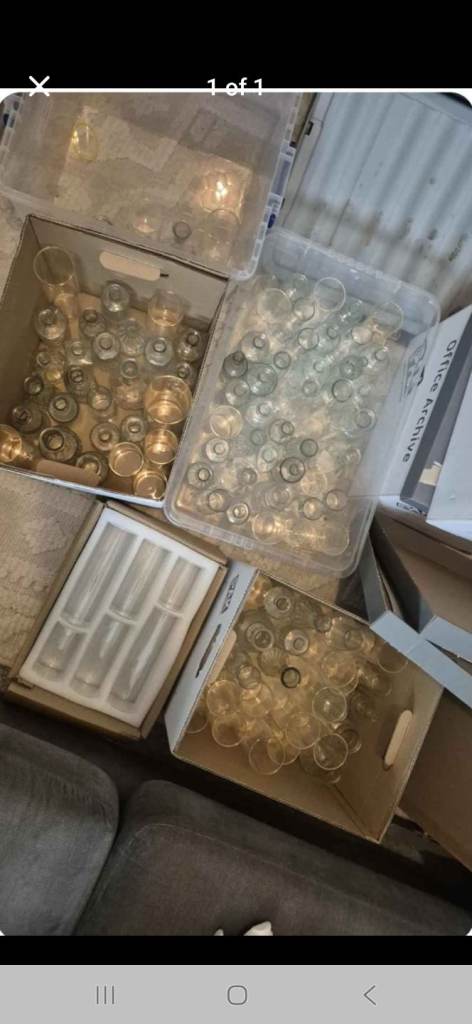 image for Huge joblot of bud vases, some new.