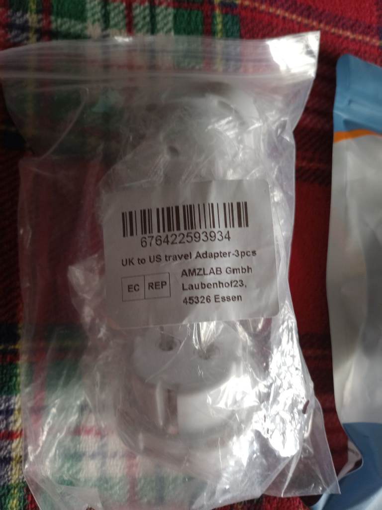 UK to US and swiss travel adaptors 