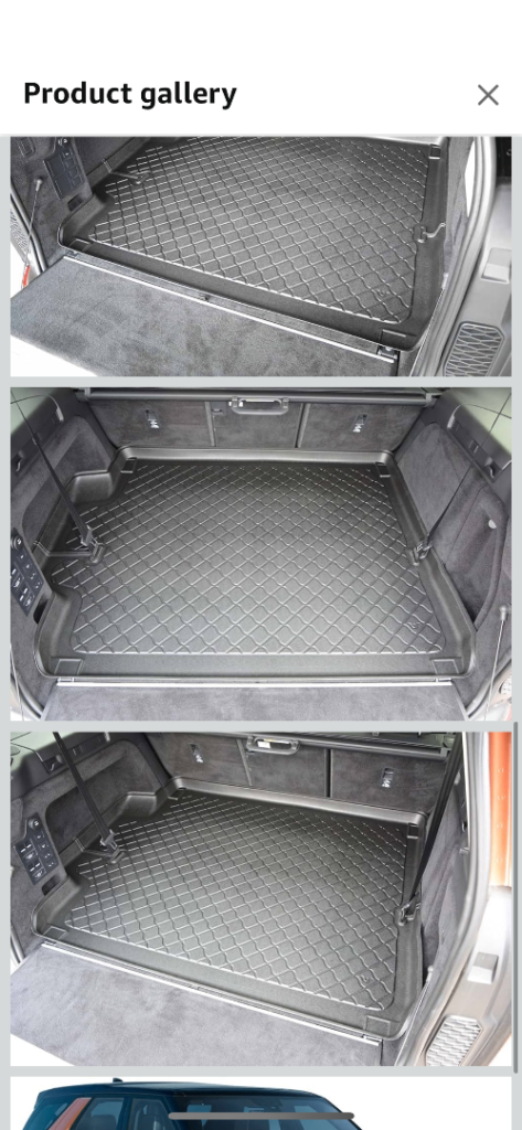 Landrover discovery 5 rubber boot liner 