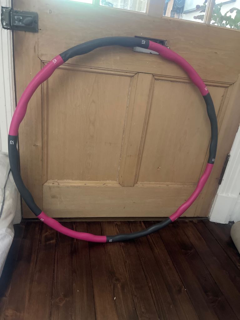 Weighted Hula Hoop- Pink and Grey