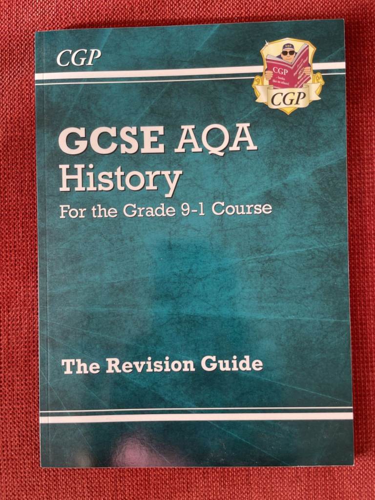 GCP GCSE AQA History Revision Guide NEW and CGP GCSE Combined Science Revision Question Cards 