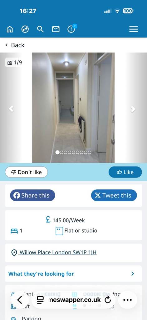 Looking for a 2 bedroom in Westminster 